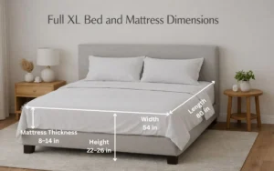 full-xl-bed-and-mattress-dimensions