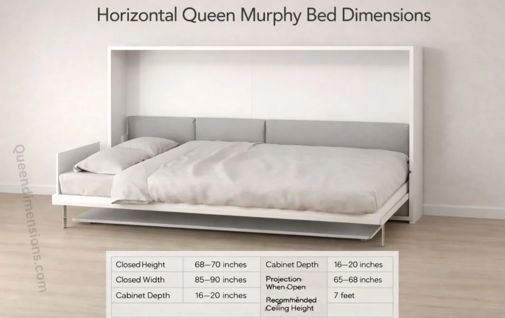 horizontal-queen-murphy-bed-dimensions