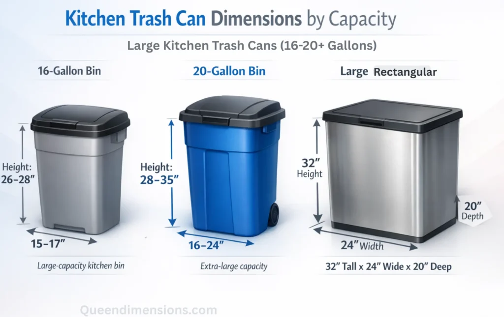 large-kitchen-trash-cans-dimensions